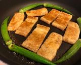 おくらと油揚げの酢醤油焼き作り方4写真