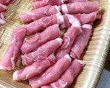 ☆お弁当に簡単巻き巻きしょうが焼き☆作り方1写真