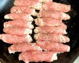 ☆お弁当に簡単巻き巻きしょうが焼き☆作り方2写真