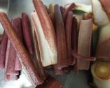 赤ずいきの酢で煮たの作り方3写真