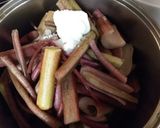 赤ずいきの酢で煮たの作り方6写真