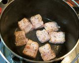 ダッチオーブンで☆豚バラとネギの蒸し焼き作り方4写真