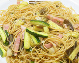 ししとうと青唐辛子とベーコンの簡単パスタ作り方12写真