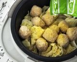 ホッとリラックマ肉団子オクラの付け合わせ作り方3写真