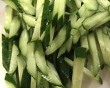 水菜ときゅうり、ワカメのツナマヨサラダ作り方3写真