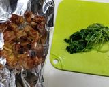鶏皮と豆苗のポン酢和え作り方1写真