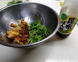 鶏皮と豆苗のポン酢和え作り方2写真