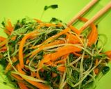 豆苗とにんじんのお手軽ナムル作り方4写真