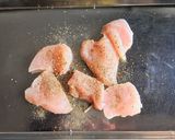 チキンと彩り野菜のレモンパスタ作り方1写真