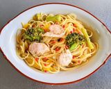 チキンと彩り野菜のレモンパスタ作り方13写真