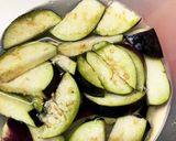 生でなすとピーマンレンジでにんにく味噌漬作り方4写真