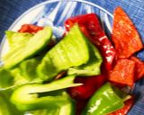 生でなすとピーマンレンジでにんにく味噌漬作り方6写真