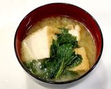 厚揚げとモロヘイヤのお味噌汁♪栄養満点♡作り方7写真