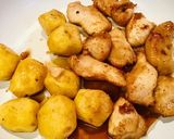 鶏胸肉とじゃが芋揚げの甘辛煮作り方4写真