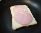 フライパンで！ハムとチーズのホットサンド作り方3写真