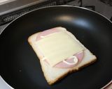 フライパンで！ハムとチーズのホットサンド作り方4写真