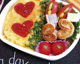 赤ウインナーポケットに詰めて♡鮮やか弁当作り方7写真