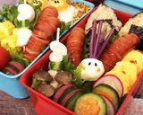 ミニ②サイズ♡弁当の隙間にハートちくわ作り方13写真