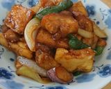 ボリューム満点☆厚揚げ＆野菜の甘酢炒め作り方11写真
