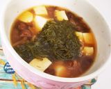 レンジで簡単*゚なめこ湯豆腐作り方4写真