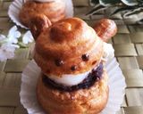 レンジで簡単♡お月見うさぎシュークリーム作り方10写真