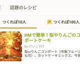 HMで簡単！梨やりんごのコンポートケーキ作り方16写真