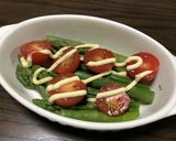 リメイクで!アスパラトマトのカレーチーズ作り方4写真