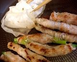 こってり甘辛♪豚ばらアスパラ巻き焼き♪作り方5写真
