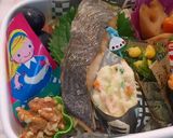 中学生 白身魚と根菜 照り煮弁当 詰め方作り方7写真