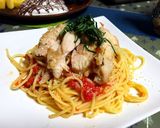 パリパリチキンの冷製トマトパスタ作り方12写真