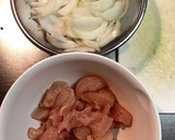 照り照り。ささみと玉ねぎの甘辛炒め作り方1写真