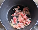 水菜と豚肉の中華スープ作り方3写真