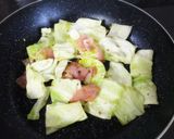 ◆キャベツとベーコンのアンチョビパスタ♪作り方3写真