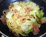 ◆キャベツとベーコンのアンチョビパスタ♪作り方4写真