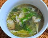 水菜と豚肉の中華スープ作り方7写真