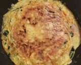 じゃがいもほうれん草ハムのチーズオムレツ作り方6写真
