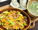 トースターで簡単かぼちゃ豚肉のチーズ焼き作り方6写真
