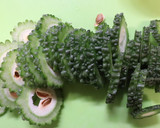 朝昼夕弁当♪ゴーヤ鶏そぼろの和え物作り方1写真