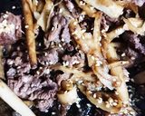 牛肉とごぼうの甘辛炒め作り方2写真
