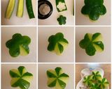 人参とブロッコリーの茎の飾り切り作り方8写真