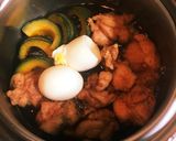 鶏のグルテンフリー唐揚げお月見煮作り方5写真
