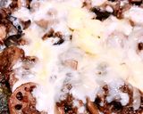 フライパンで蓮根と茄子のミートソース焼き作り方3写真