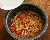 れんこんとえりんぎのヤミツキ炊き込みご飯作り方46写真