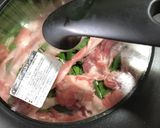 ニラ エノキ 豚こま切れ肉の酒蒸ししゃぶ作り方3写真