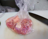 ☆楽安☆鶏肉ともやしとニラのタレいため作り方1写真