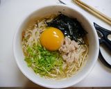 防災レシピ！餡かけ☆月見そーめん作り方3写真