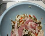 秋のきのこと野菜とベーコンのピラフ作り方2写真