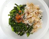 レンジ１分半！空芯菜の梅肉おかか和え作り方4写真