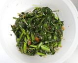 レンジ１分半！空芯菜の梅肉おかか和え作り方5写真