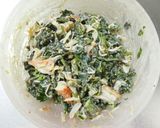 レンジ☆空芯菜とカニカマの胡麻マヨサラダ作り方6写真